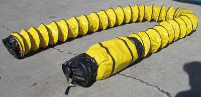 General 8" Diameter FD825 Portable Yellow Flexible Ducting Duct 22' Long