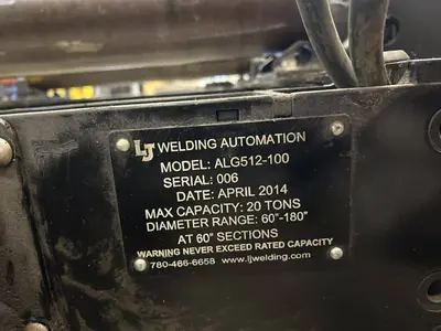 Used LJ WELDING AUTOMATION ALG-512-100-4 Welding Turning Rolls Georgia US | The Equipment Hub #806183