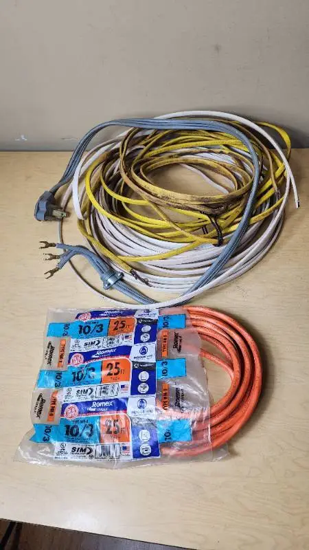 Romex SIMpull 10/3 NM-B Indoor Wire and Assorted Electrical Cables Lot