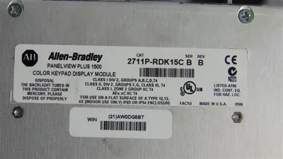 Allen Bradley 2711P-K15C6B1 PanelView Plus 1500 Operator Interface Ser. A Used