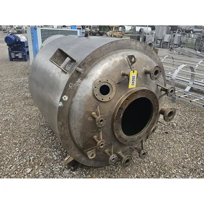 Used 2000L 528 GAL Jacketed Stainless Steel 316L Pressure Reactor Mix Tank