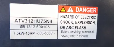 USED 2022 SCHNEIDER ALTIVAR ATV312HU75N4