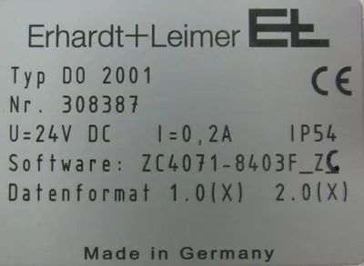 NEW ERHARDT & LEIMER D0-2001 DIGITAL CONTROL COMMAND STATION DO-2001 D02001