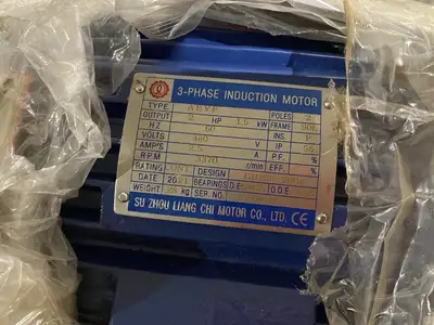 USED SUPER PUMP ELECTRIC POWERED PUMP, AEVF 3-PHASE INDUCTION MOTOR