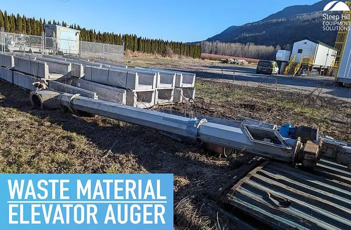 Waste Material Elevator Auger