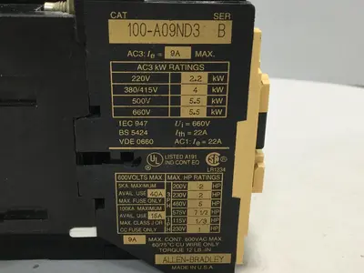 USED ALLEN BRADLEY 100-A09ND3 SER B