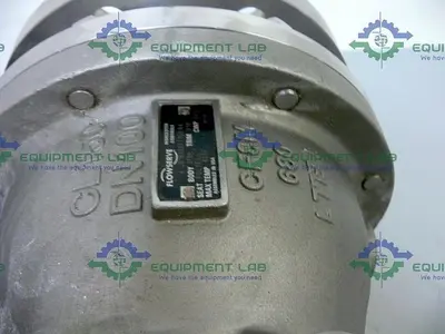 USED FLOWSERVE SERIES 39 120PSI PNEUMATIC ACTUATOR + POSITION MONITOR & 4" BALL VALVE