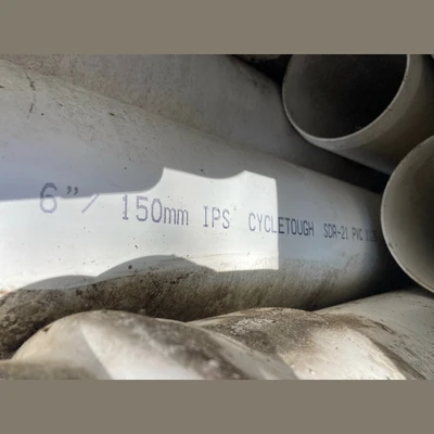 6in IPS Cycletough SDR-21 PVC Pipe