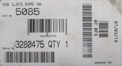 NEW NEXEN 5085 HUB 1.875 BORE HW