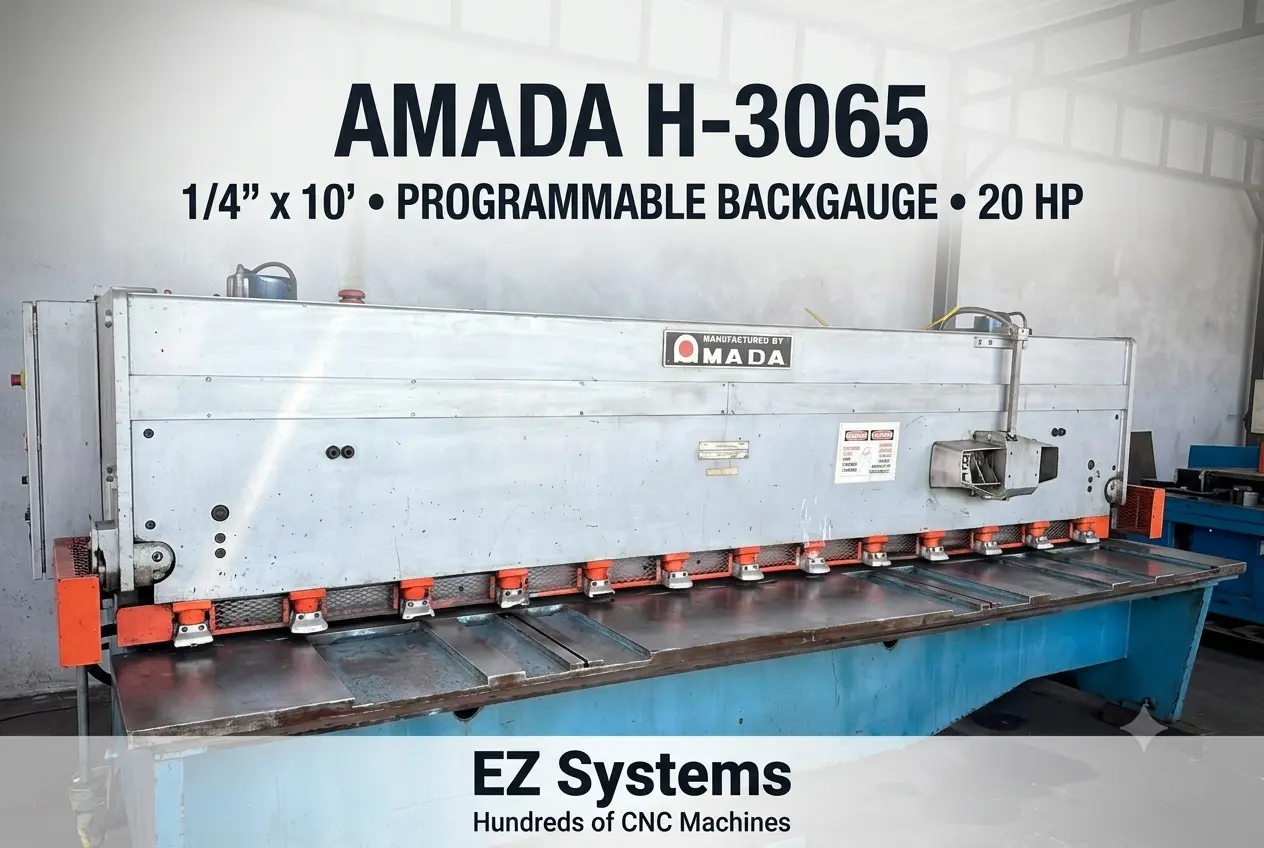 Used AMADA M-3065 Power Squaring Shears (Inch) California US | [EZ] EZ Systems #1228037