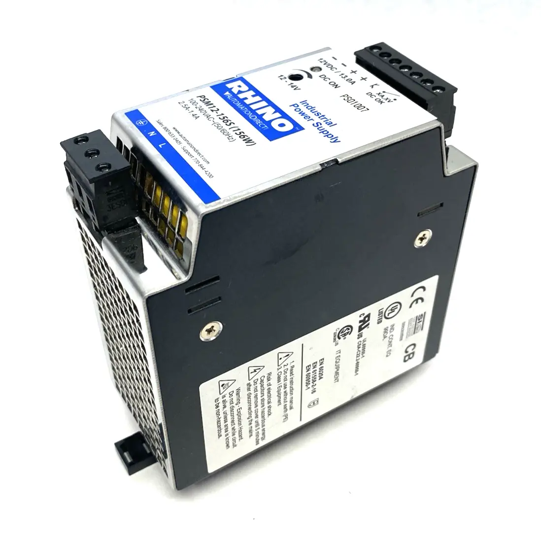 Used AutomationDirect RHINO SELECT Switching Power Supply 156W DIN Rail Power Supplies Michigan US | Maverick Industrial Sales #1396395