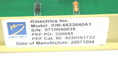 KINETRICS KIN-6623840A1 RELAY MODULE KIN6623840A1