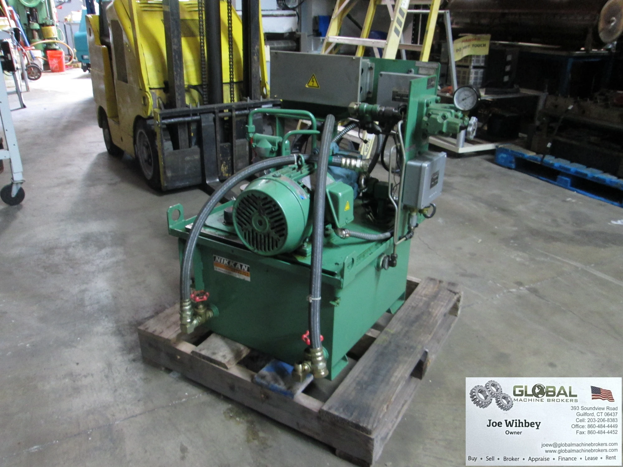 Okuma Oil Hydraulic Unit Nikkan 182791 20 Gallon Tank 350 PSI