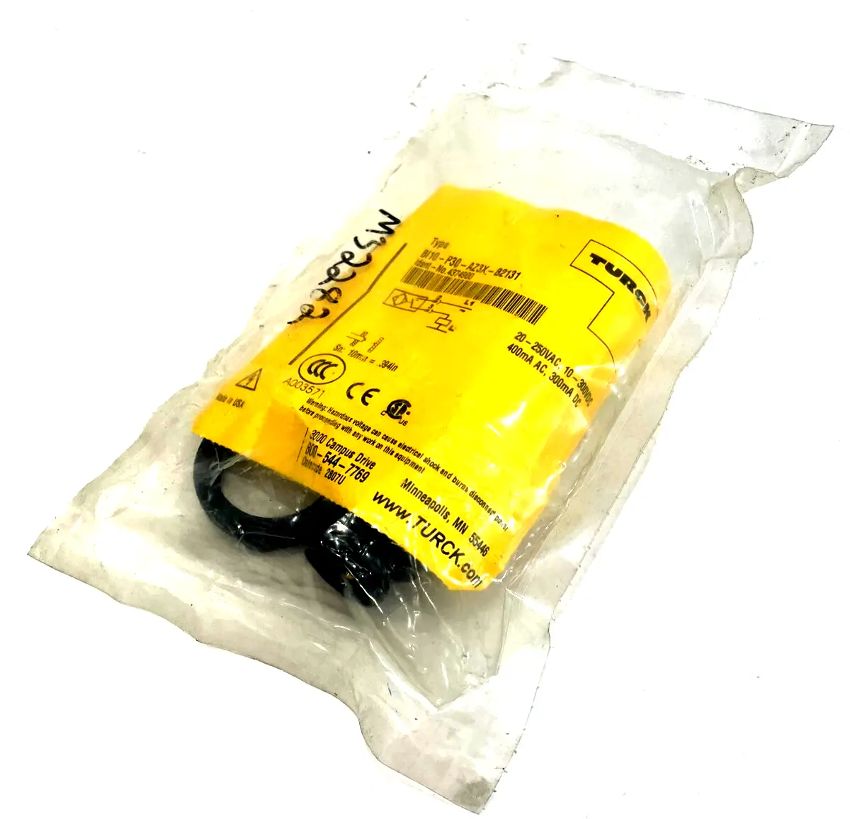 NEW TURCK BI10-P30-AZ3X-B2131 INDUCTIVE SENSOR 4374900 BI10P30AZ3XB2131