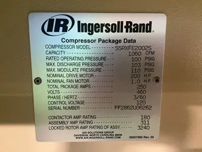 Used INGERSOLL RAND SSRXFE2002S Miscellaneous MRO Ohio US | HGR 24 #1486781