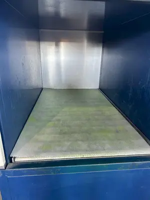 35" X 33" X 60" ELECTRIC FIRED PASS THROUGH DRYING OVEN. STOCK # 0310523.