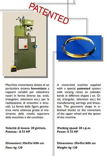 *NEW* GoldPro® GB MECCANICA Oval Calender Machine