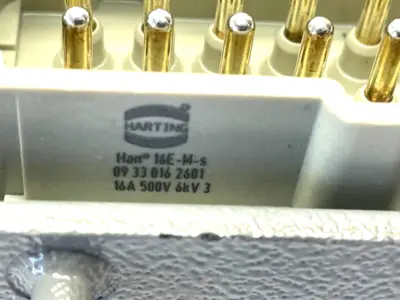 19 30 016 1521,09 33 016 2601 | Harting 19 30 016 1521 Hooded Industrial Connector 09 33 016 2601 - Used
