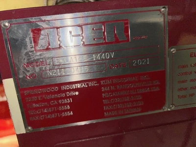 14"x40"cc ACER Toolroom Lathe, 2021(2)