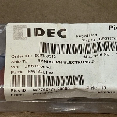 NEW IDEC HW1A-L1-W