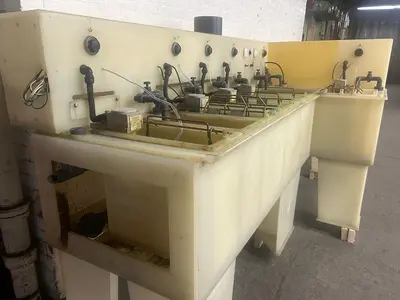 Manual Dip Plating Line: Dual Station, Poly-Pro Construction for Jewelry Gold, Silver Nickel Copper