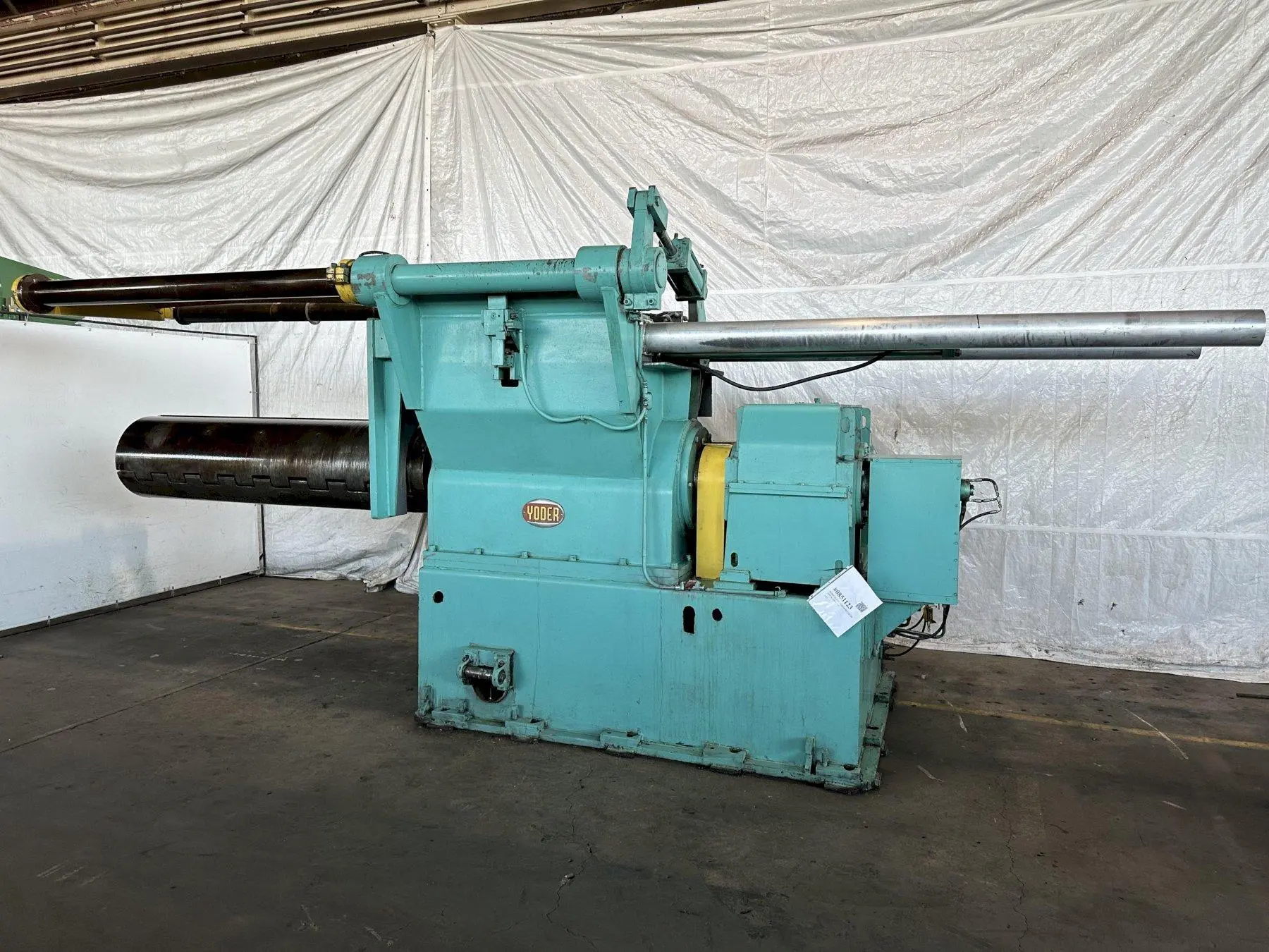 80,000 LB X 84" YODER RECOILER. STOCK # 0851123