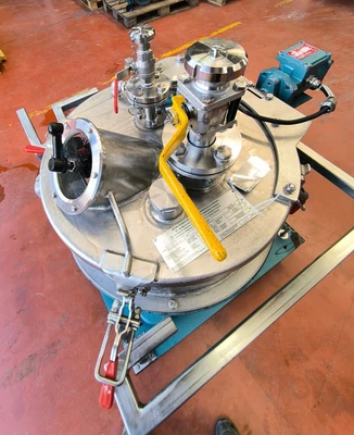 Rousselet Robatel RC-50 VxR ATEX perforate basket centrifuge, 316L SS.