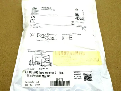 NEW IFM EFECTOR OGELFPKG/US100-OGE700 LASER SENSOR RECEIVER OGELFPKGUS100OGE700