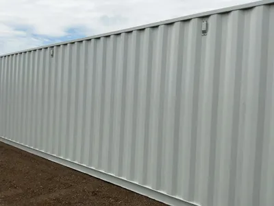 2026 40’L x 8’W x 9’ 6”T High Cube Shipping/Ground Container, swing doors on one end and four sets o...
