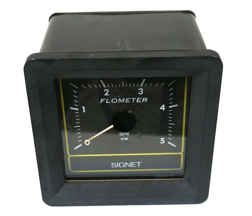 USED George Fischer Signet P50940-1 Flow Meter 0-5 GPM P509401