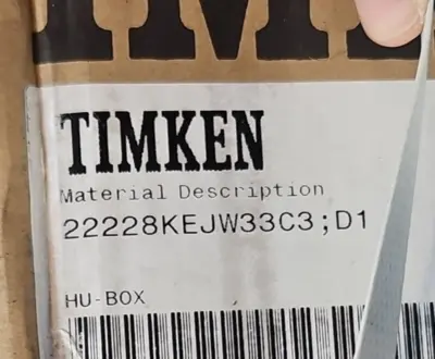 Timken 22228KEJW33C3;D1 Spherical Roller Loc6F30