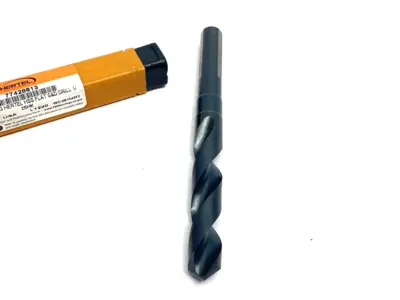 USED HERTEL REDUCED SHANK DRILL BIT: 9/16" DIA, 1/2" SHANK DIA, 118 DEG POINT