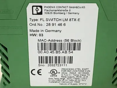 USED ALLEN BRADLEY FL SWITCH LM 8TX-E