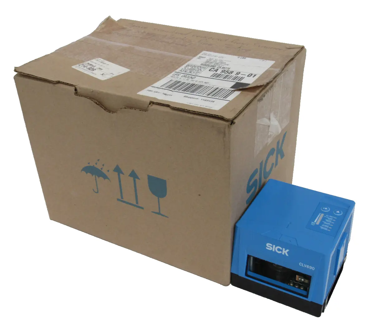 USED SICK CLV690-0000 BARCODE SCANNER 1056600 CLV6900000