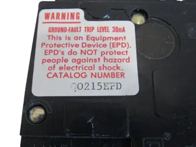 NEW SQUARE D QO215EPD CIRCUIT BREAKER 120/240AC 2 POLES 15 AMP