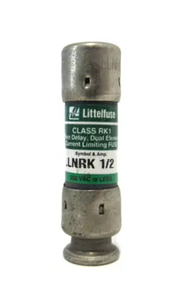 LOT OF 9 NEW LITTELFUSE LLNRK-1/2 FUSE LLNRK12