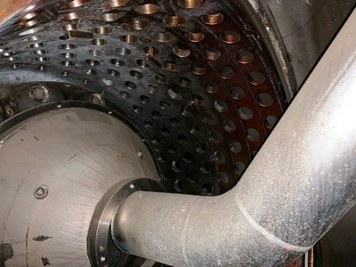 Krauss-Maffei SZ 92 2-stage pusher centrifuge, 316SS.