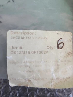 *NEW+GENUINE* AAA D912M16.0P1302P Hex Cap Bolt *WARRANTY+FAST 🇺🇸 SHIP!*