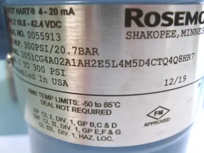NEW Rosemount 2051CG4A02A1AH2E5L4M5D4CTQ4Q8HR7