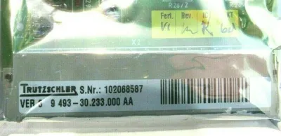 NEW TRUTZSCHLER 9 493-30.233.000 AA PC BOARD VER 3 949330233000AA