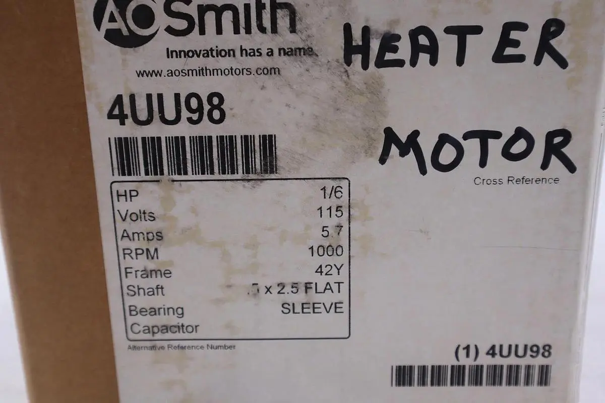 NEW OPEN BOX Ao Smith 4UU95 Unit Heater Motor 42y  1/6hp 1000rpm 115v-ac #2022-A