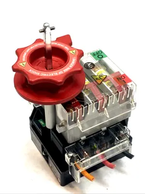 USED ALLEN-BRADLEY 3‑POLE FUSED ROTARY DISCONNECT SWITCH 600V SER B