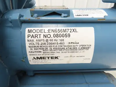 Used AMETEK ROTRON _UNKNOWN_ Centrifugal Blowers Indiana US | Arrow Industrial #1416421