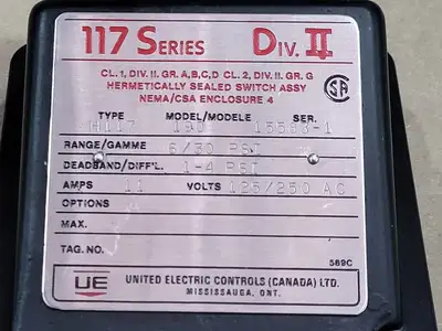 NEW UNITED ELECTRIC H117-190