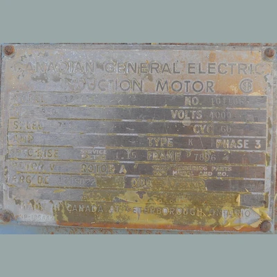 Canadian General Electric 350 HP Motor