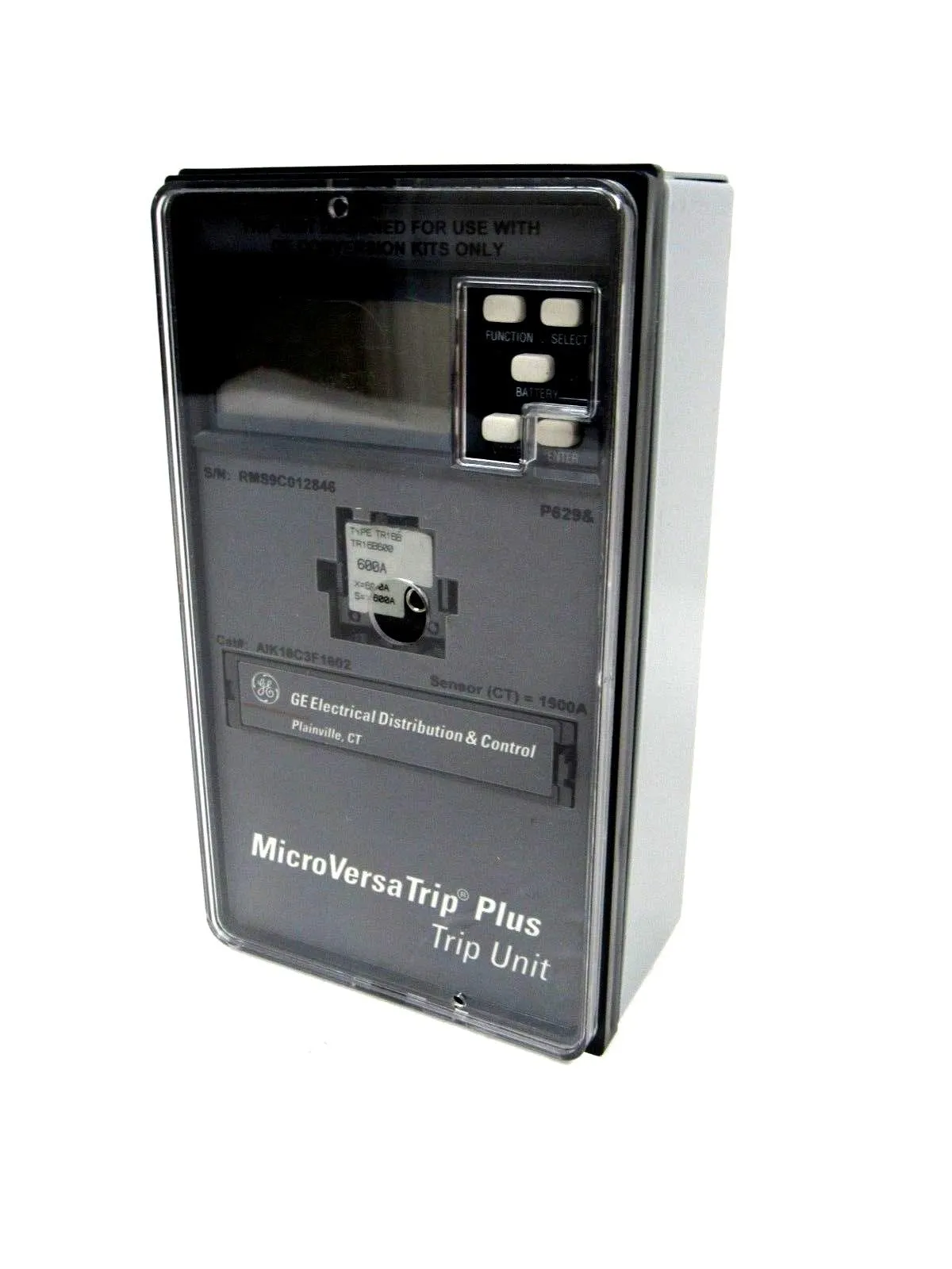 USED GENERAL ELECTRIC AIK16C3F1602 MICROVERSATRIP PLUS UNIT 1600A-600A