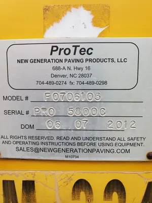 Used 2012 PRO-TEC 5800 C PAVER Asphalt Pavers Louisiana US | Proxy Equipment #1378374
