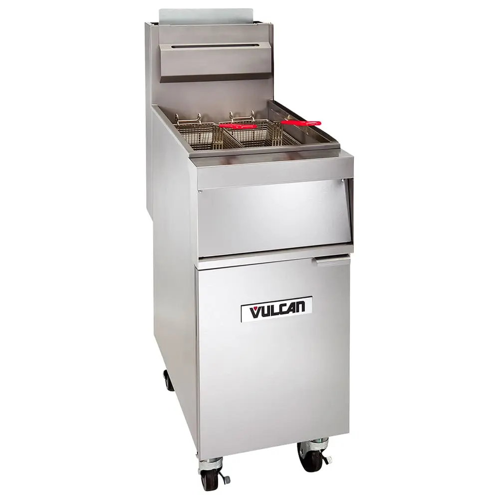 Vulcan 1GR65M Gas Fryer - (1) 70 Lb Vat, Floor-Model, Natural Gas