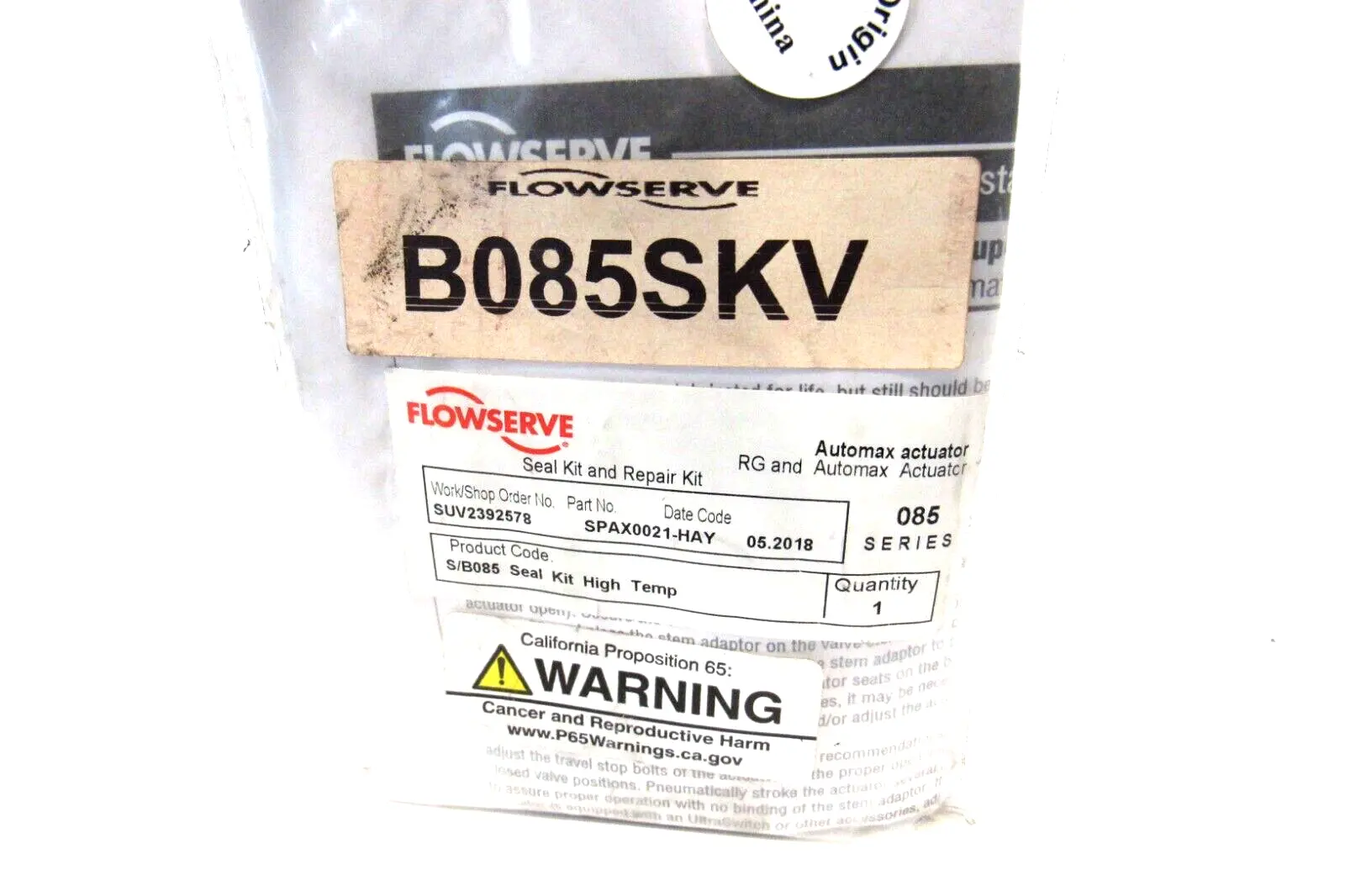 NEW FLOWSERVE SPAX0021-HAY SEAL AND REPAIR KIT SPAX0021HAY