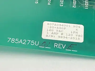 USED CONAIR THERMOLATOR MT4 BOARD 1A 120VAC 785A275U01 REV E